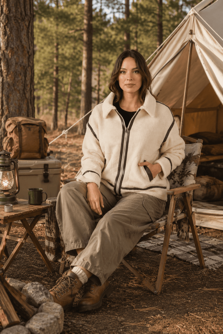 Anika Sherpa Jacket - CJ5 - Pizazz BoutiqueCaju