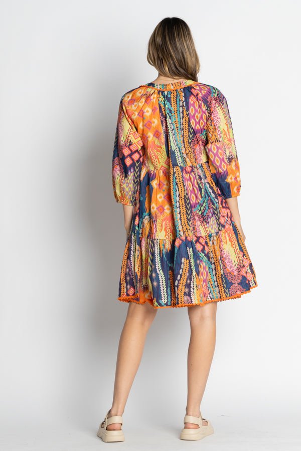 Anisa Dress - Print - LL52 - Pizazz BoutiqueLula Life