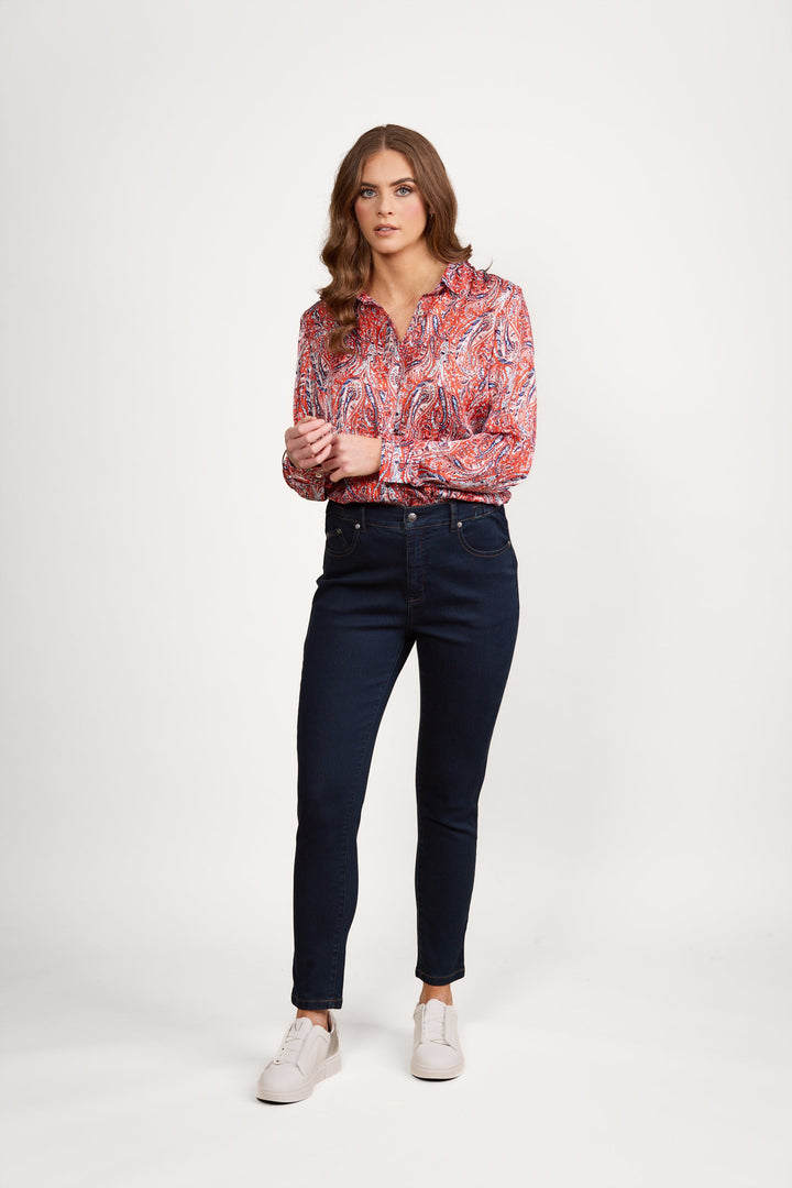 Ankle Grazer Jean - Indigo - VA3 - Pizazz BoutiqueVassalli