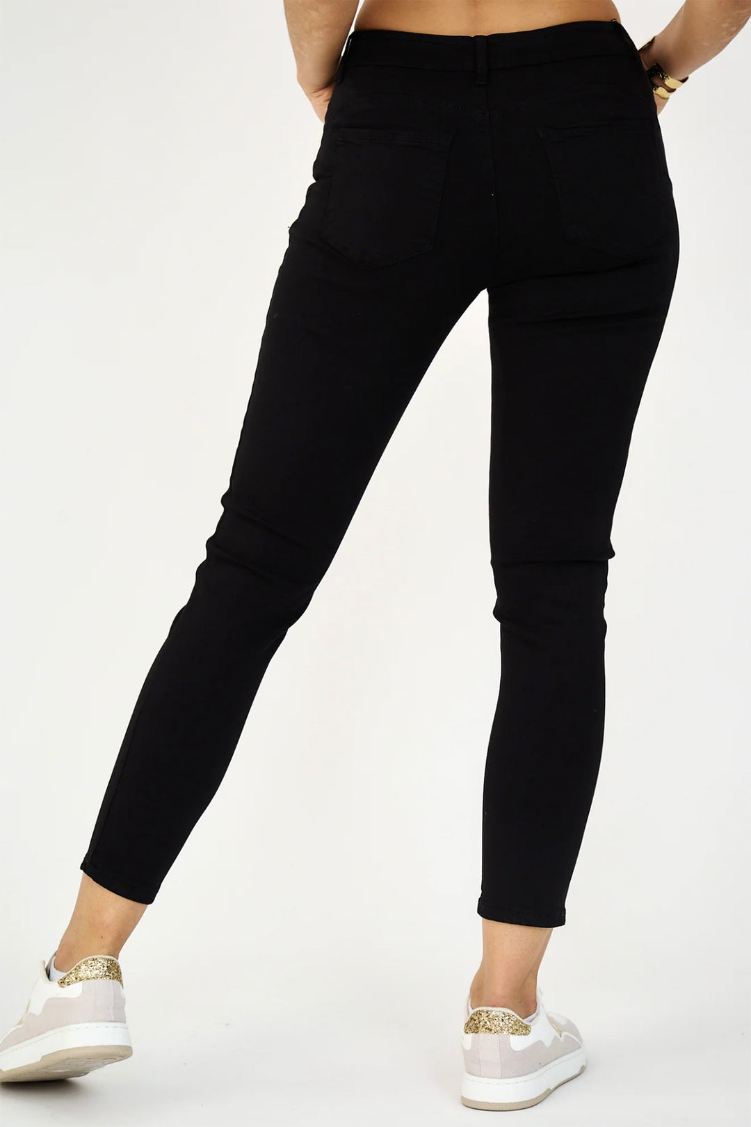 Anna High Rise Jeans - Black - AL1