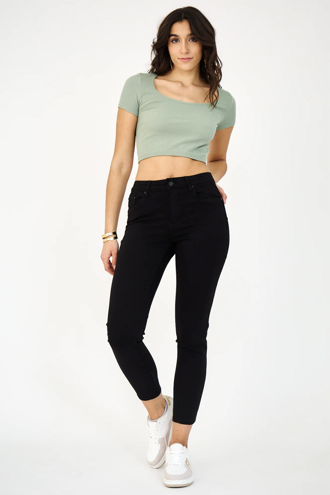 Anna High Rise Jeans - Black - AL1