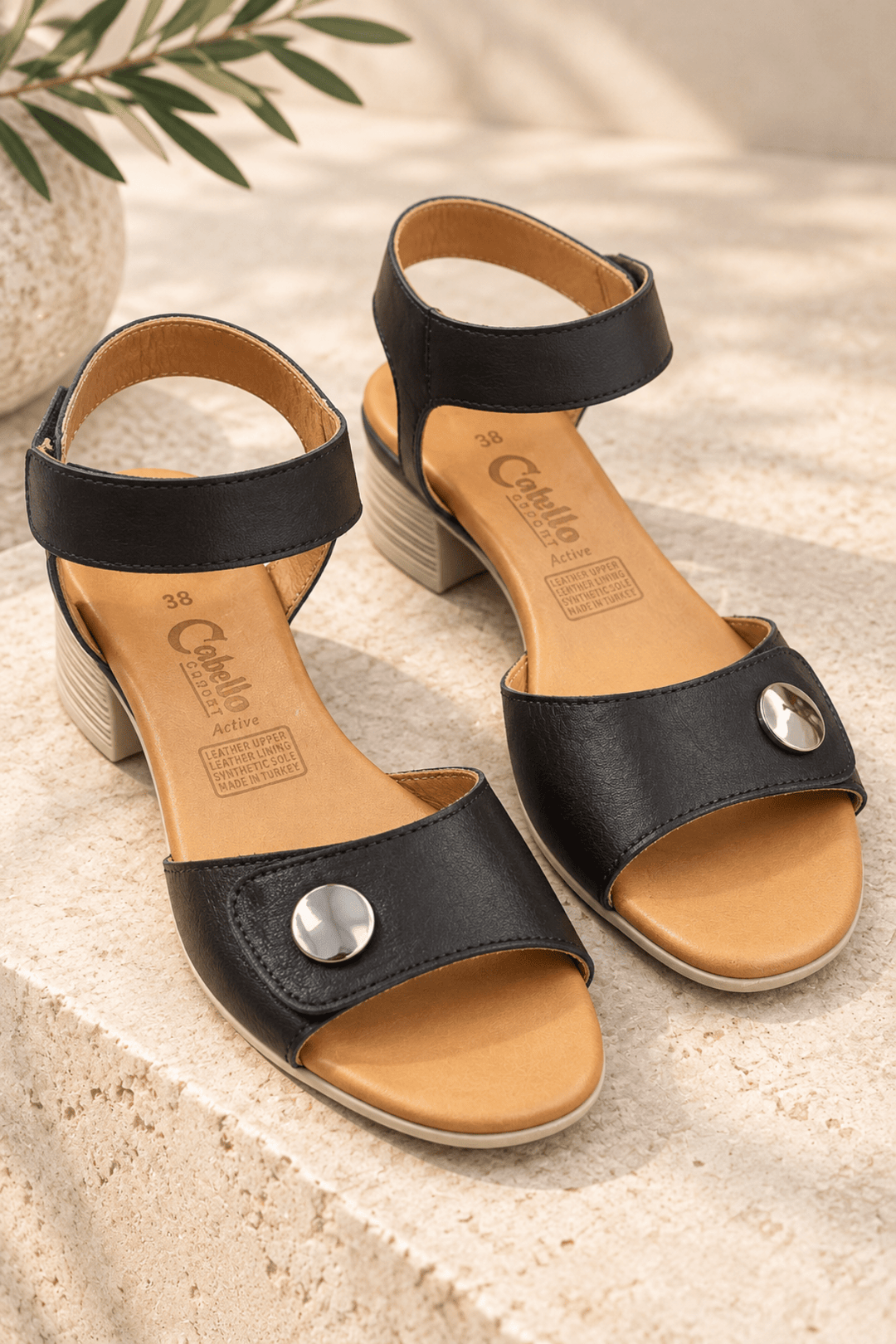 Annika Sandal - Black - C34 - Pizazz BoutiqueCabello