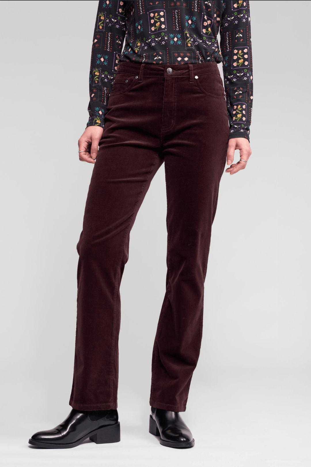 Arch Cord Pant - Merlot - VA13 - Pizazz BoutiqueVassalli
