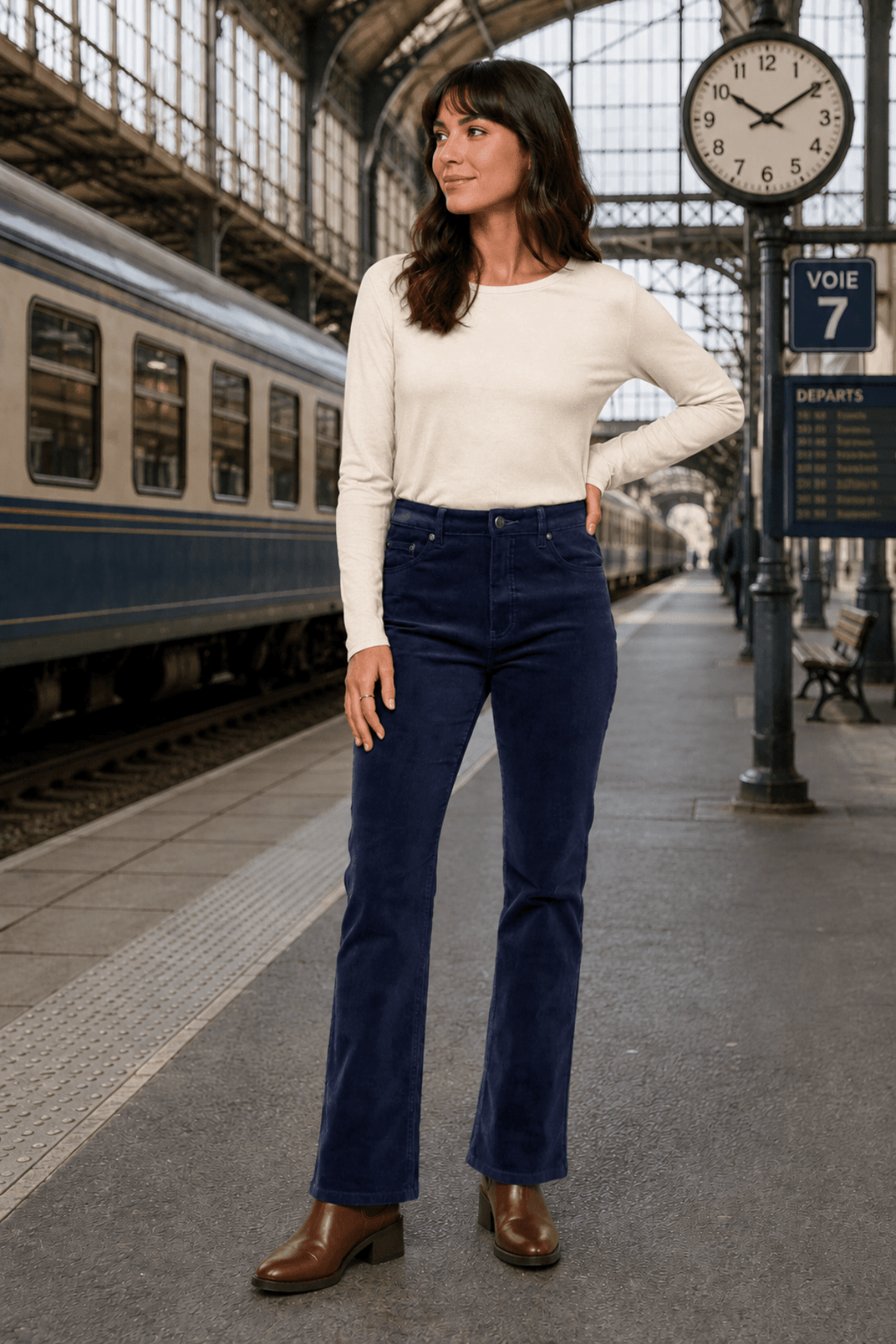 Arch Cord Pant - Slate - VA13 - Pizazz BoutiqueVassalli