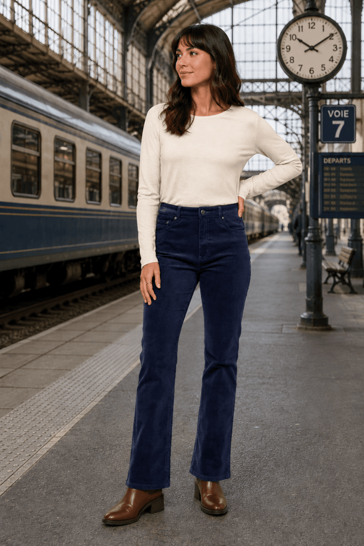 Arch Cord Pant - Slate - VA13 - Pizazz BoutiqueVassalli