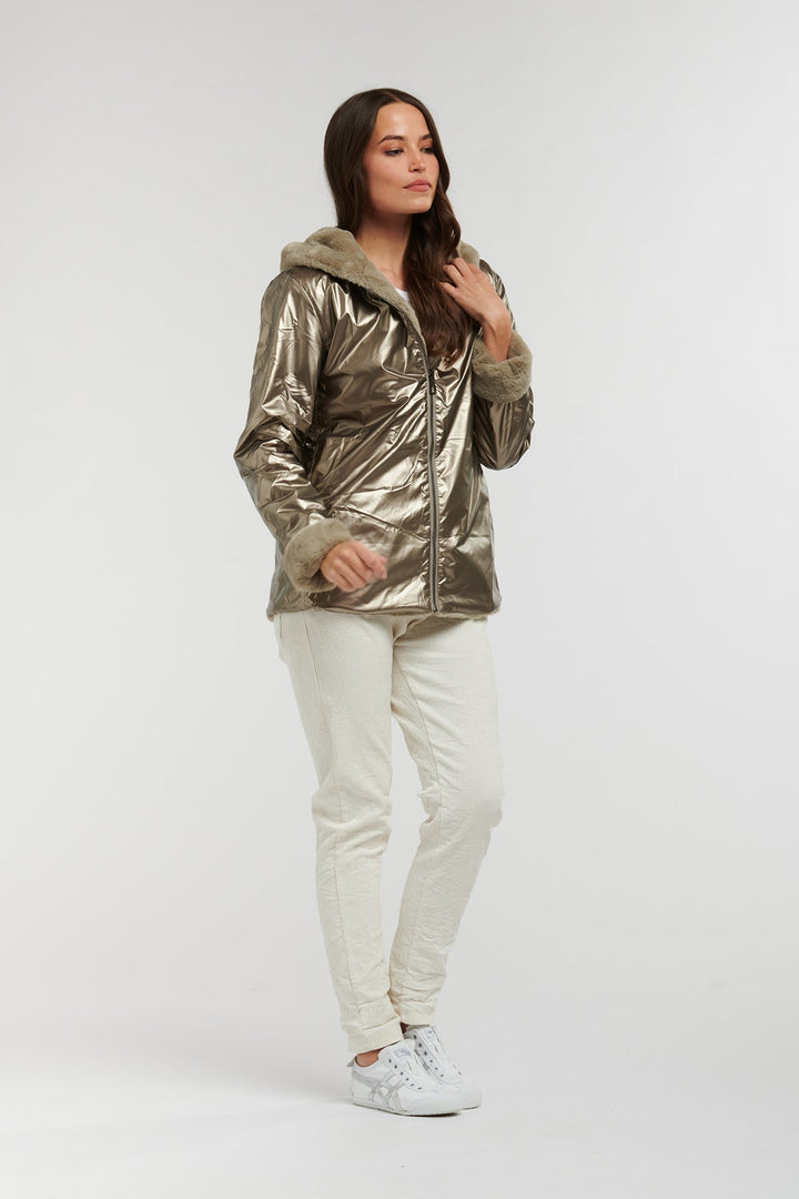 Arctic Jacket - White Gold - IS27 - Pizazz BoutiqueItalian Star