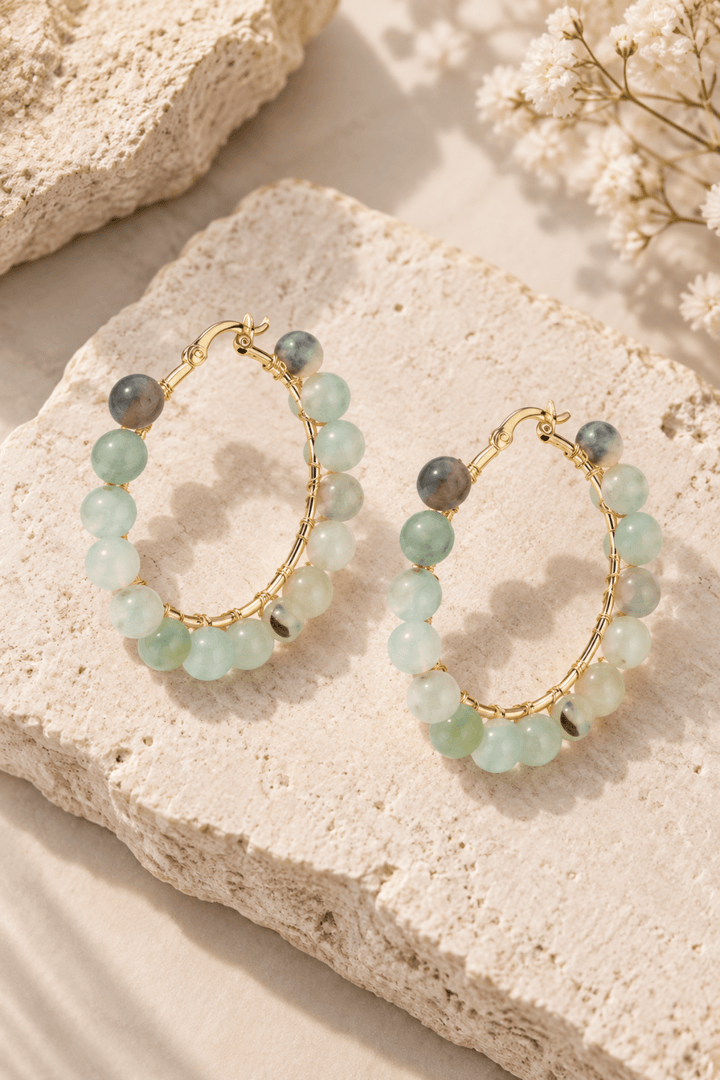 Aria Stone Earring - Seafoam - GG4 - Pizazz BoutiqueGxG Collective