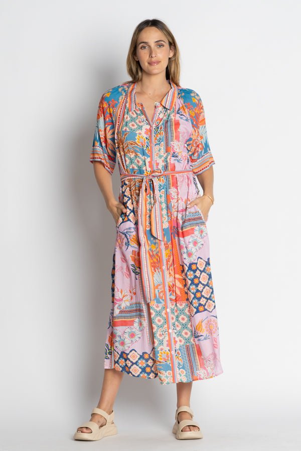 Asmara Shirt Dress - Print - LL60 - Pizazz BoutiqueLula Life