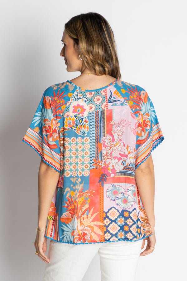 Asmara Top - Ocean - LL59 - Pizazz BoutiqueLula Life