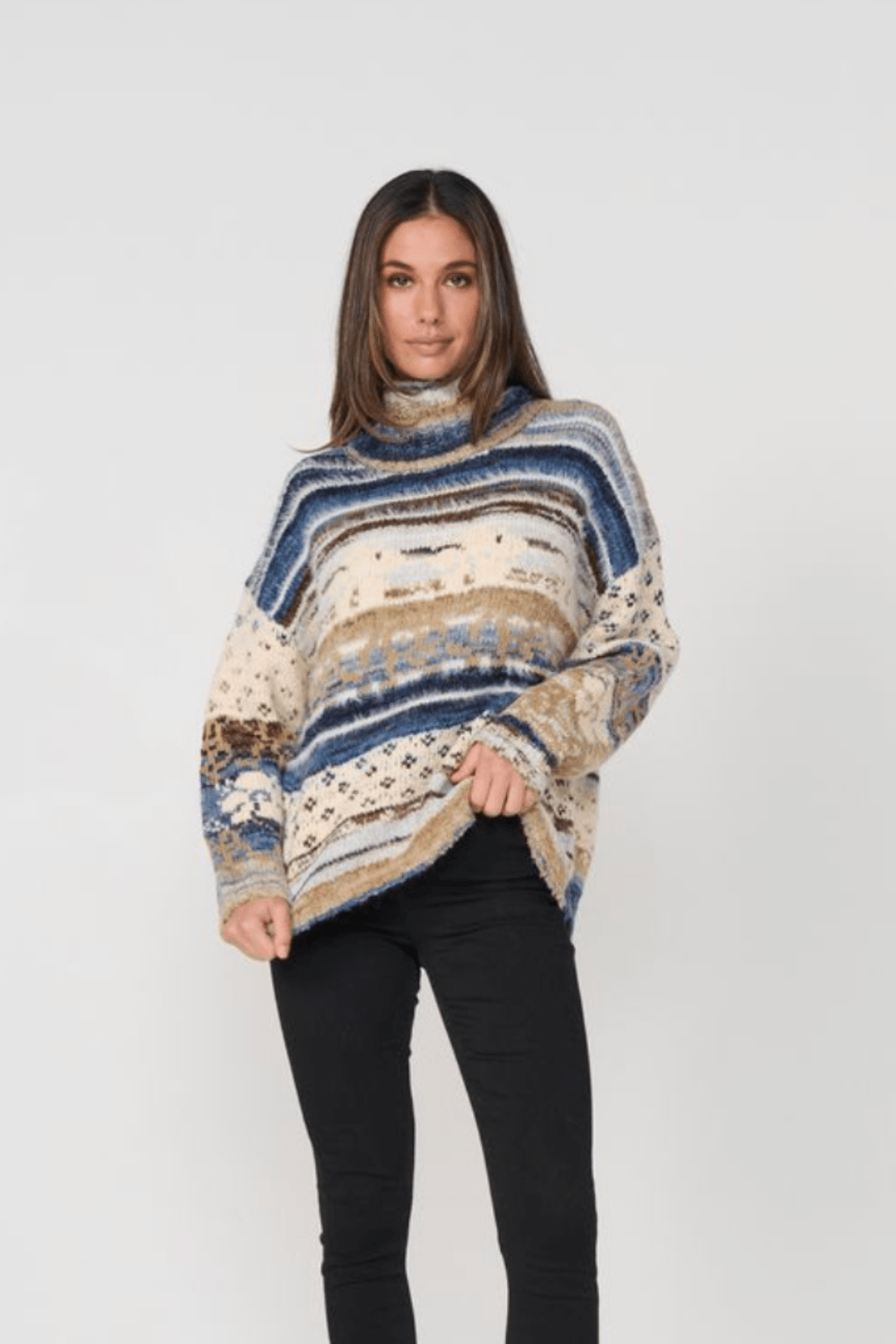 Aspen Knit - BLUE - CJ15 - Pizazz BoutiqueCaju
