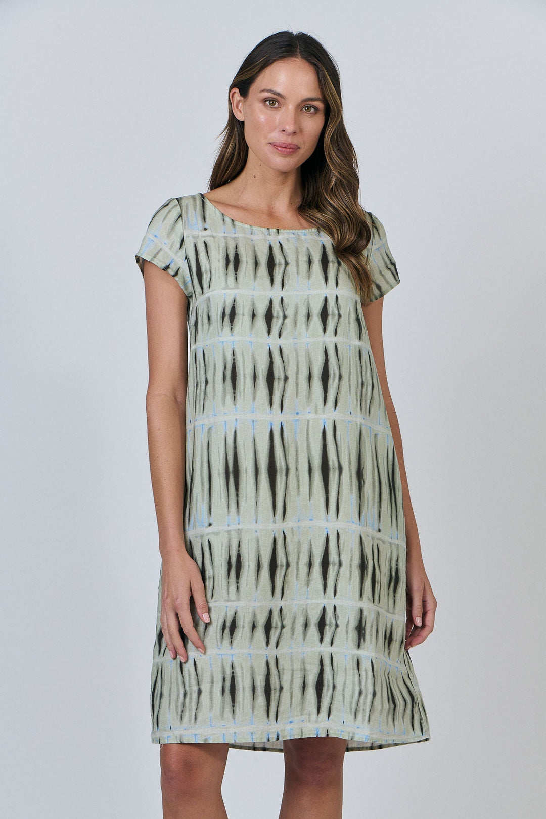 Aurora Linen Dress - Exposure - OJ3 - Pizazz BoutiqueNaturals By O & J
