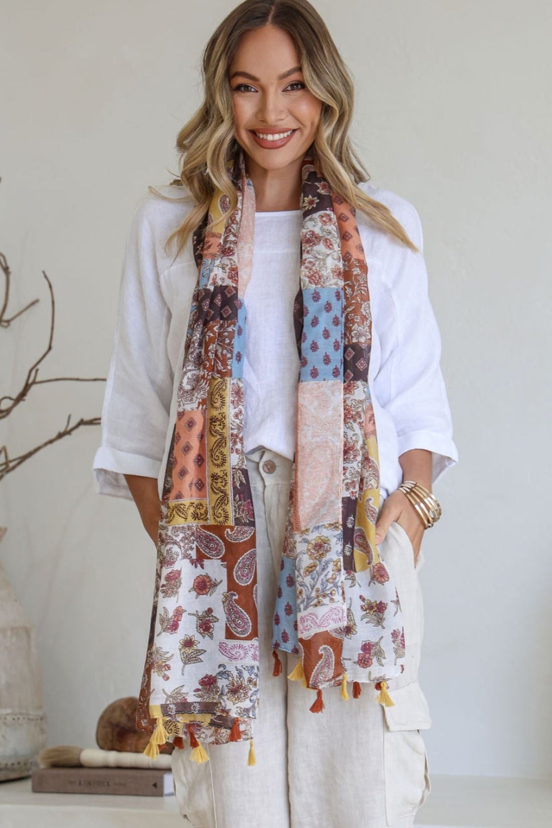 Autumn Scarf - Multi - FR18 - Pizazz BoutiqueFree Spirit