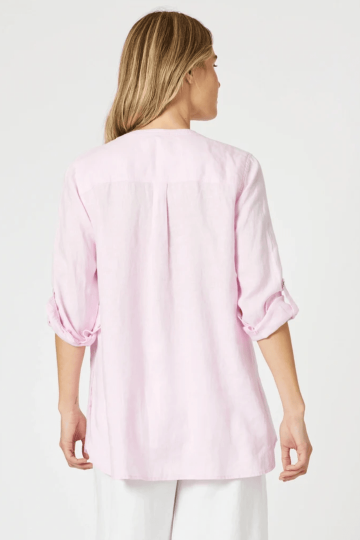 Ava Linen Shirt - Pink - GS32 - Pizazz BoutiqueGordon smith