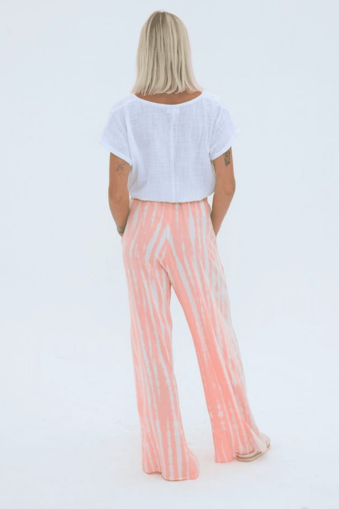 Ava Rose Drawstring Pant - Soft Pink Ombre - CB66 - Pizazz BoutiqueCarbon The Label