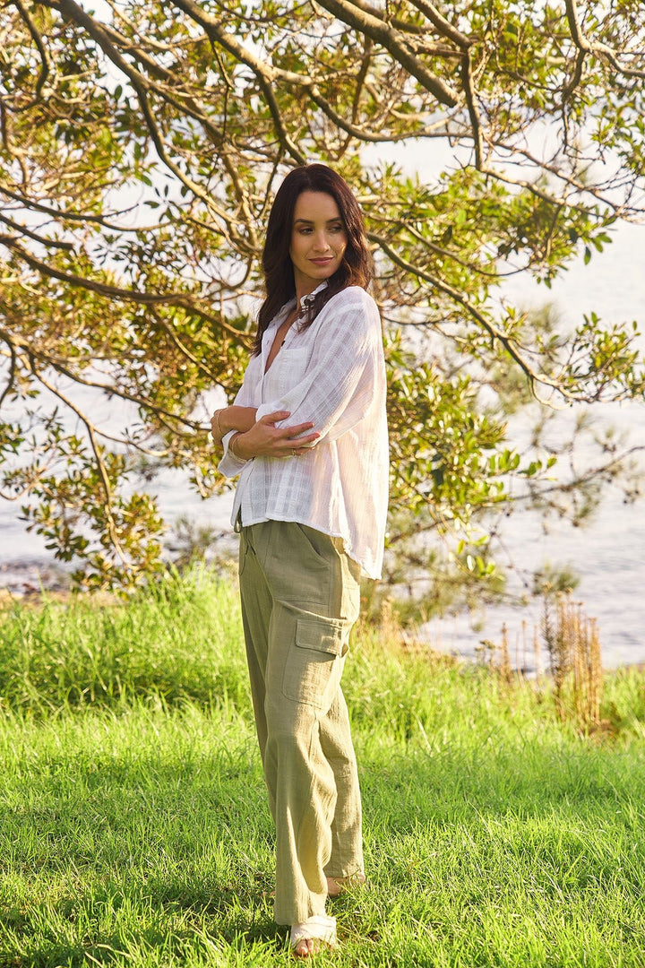 Aventi Shirt - White - CB3 - Pizazz BoutiqueCarbon The Label