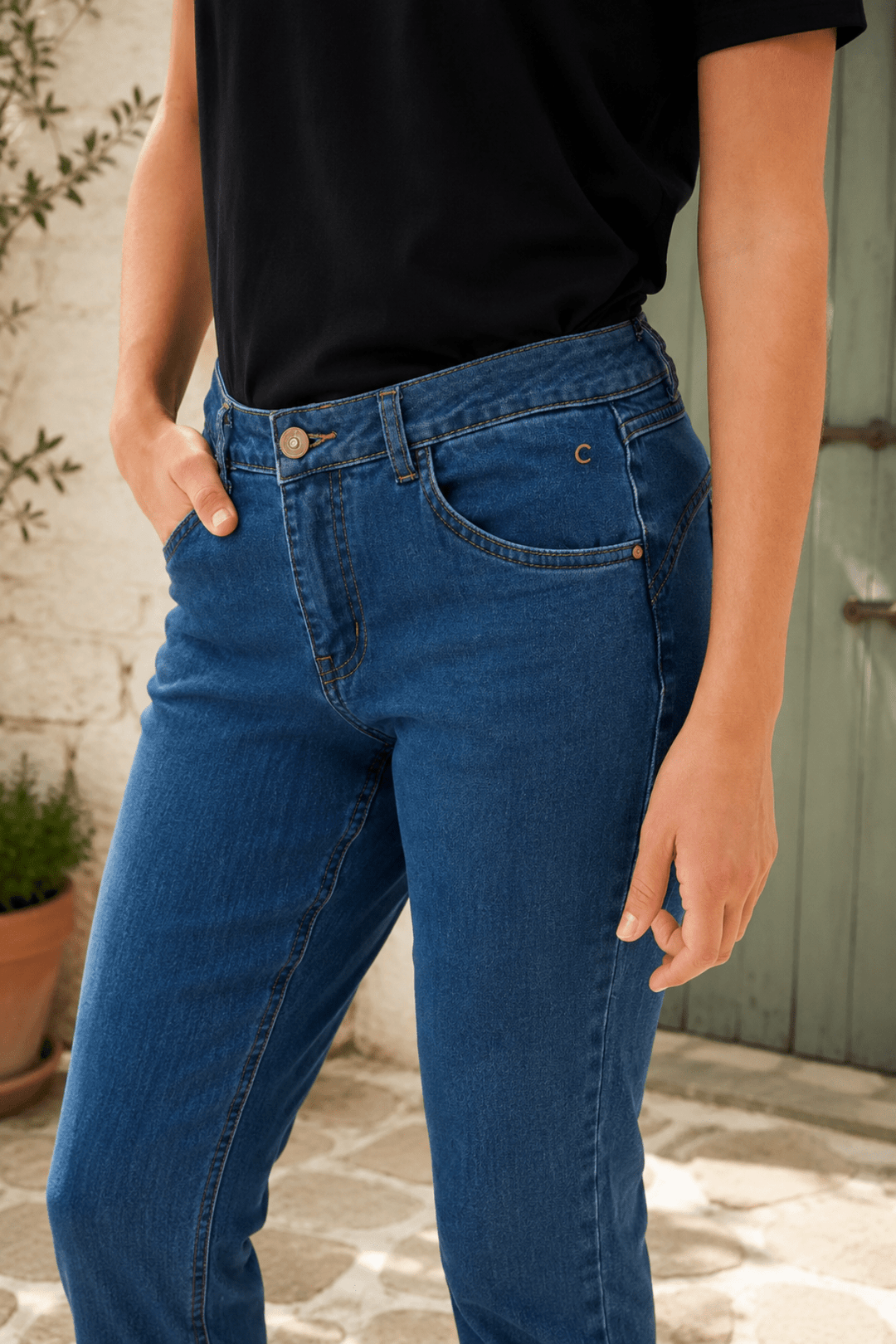 Avery Jean - Indigo - CM2 - Pizazz BoutiqueCream