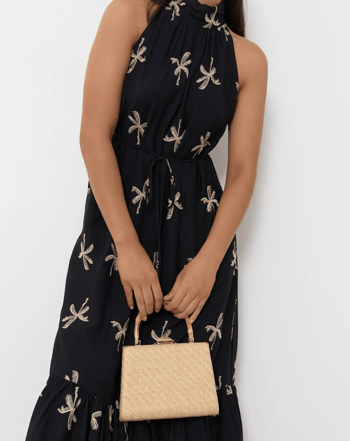 Bamboo Handle bag - Natural - AD14 - Pizazz BoutiqueAdorne