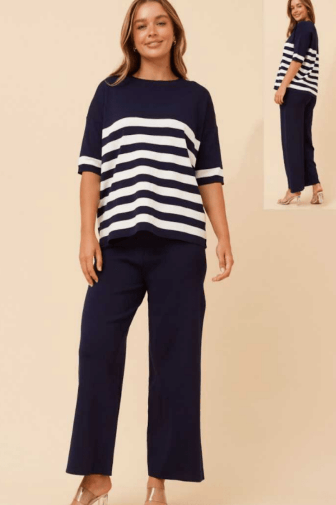 Bannister Set - Navy - CK34 - Pizazz BoutiqueCaroline Morgan