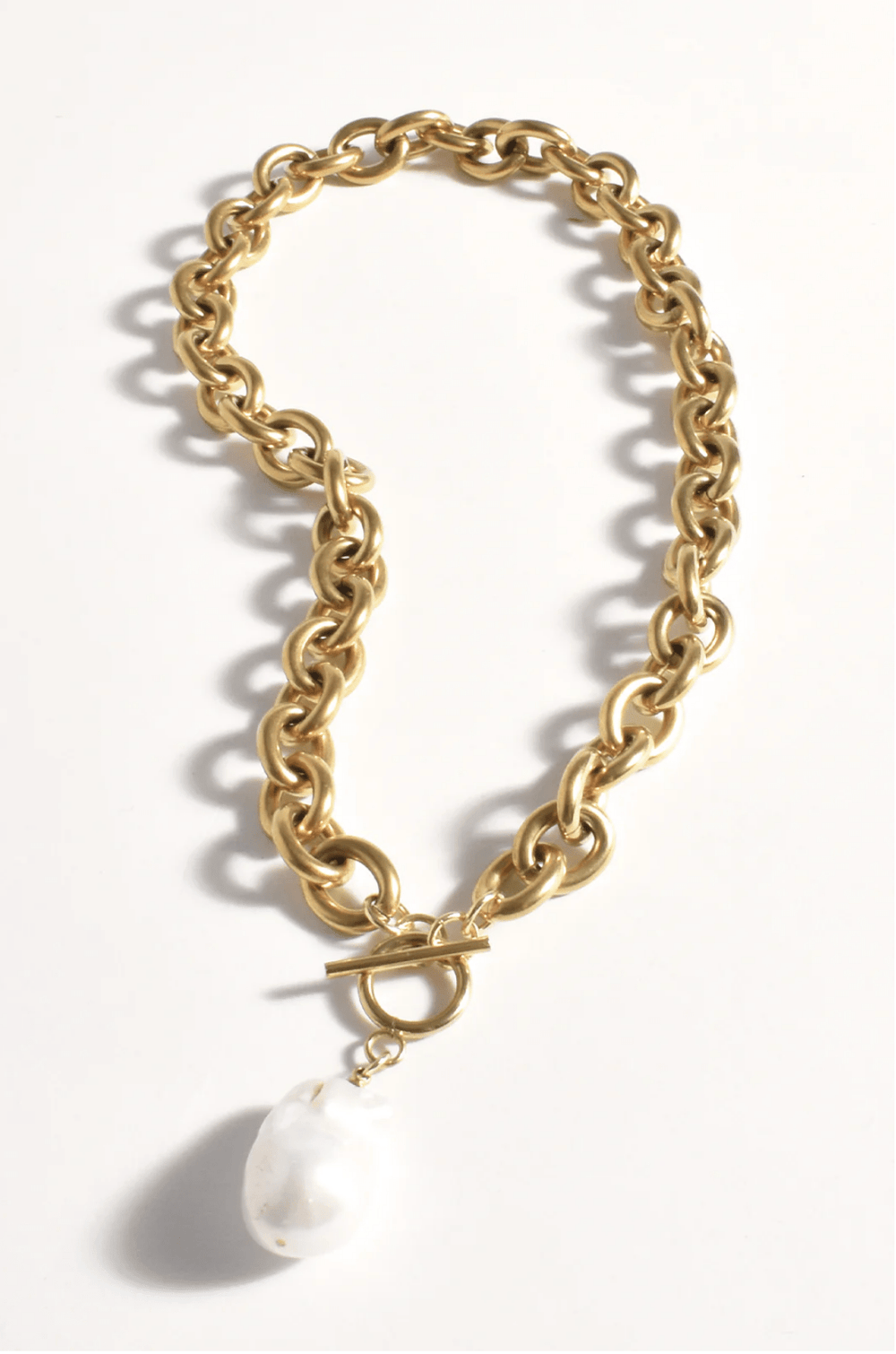 Baroque Pearl Drop Necklace - AD40 - Pizazz BoutiqueAdorne