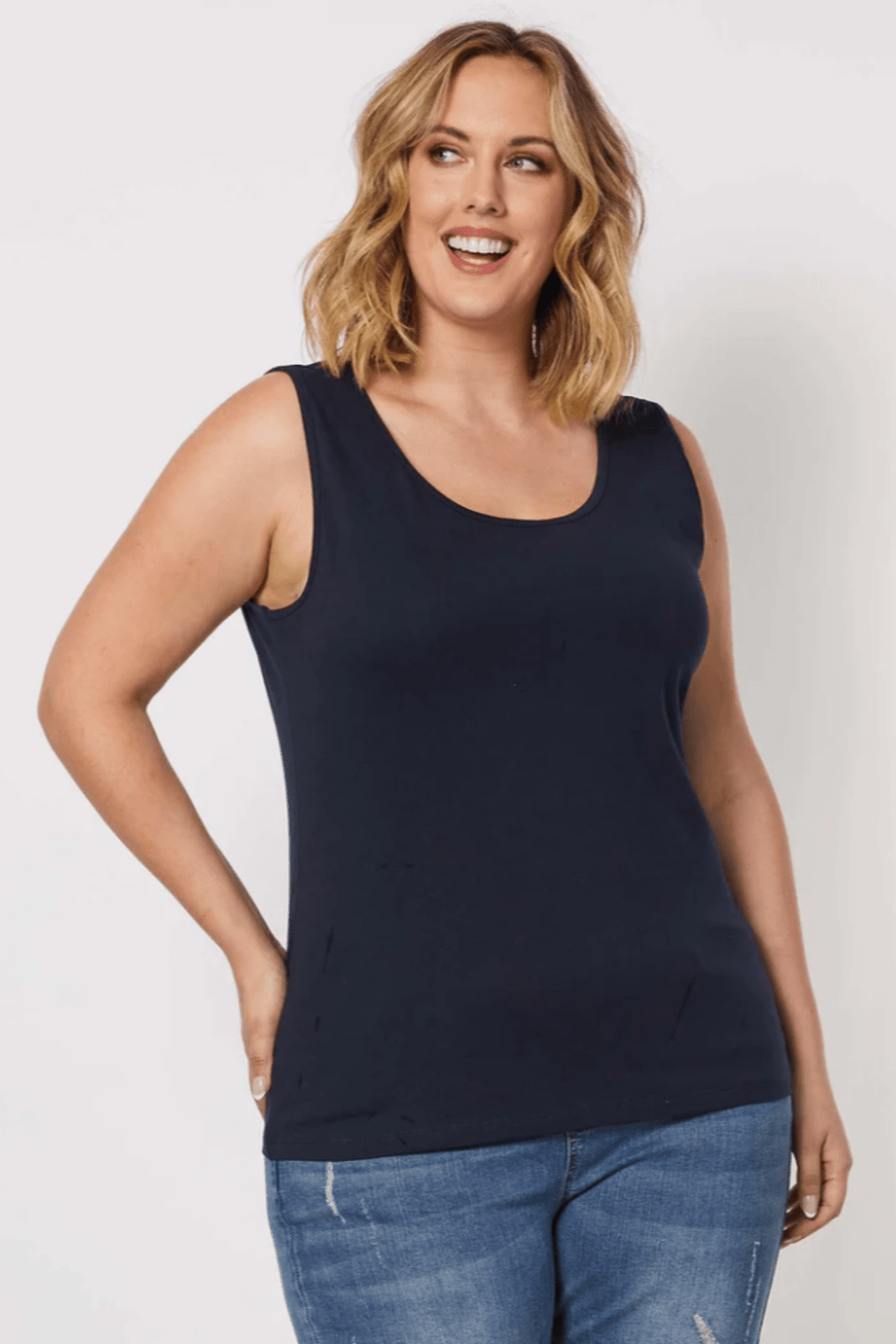 Basic Camisole - Navy - TZ6 - Pizazz BoutiqueThreadz