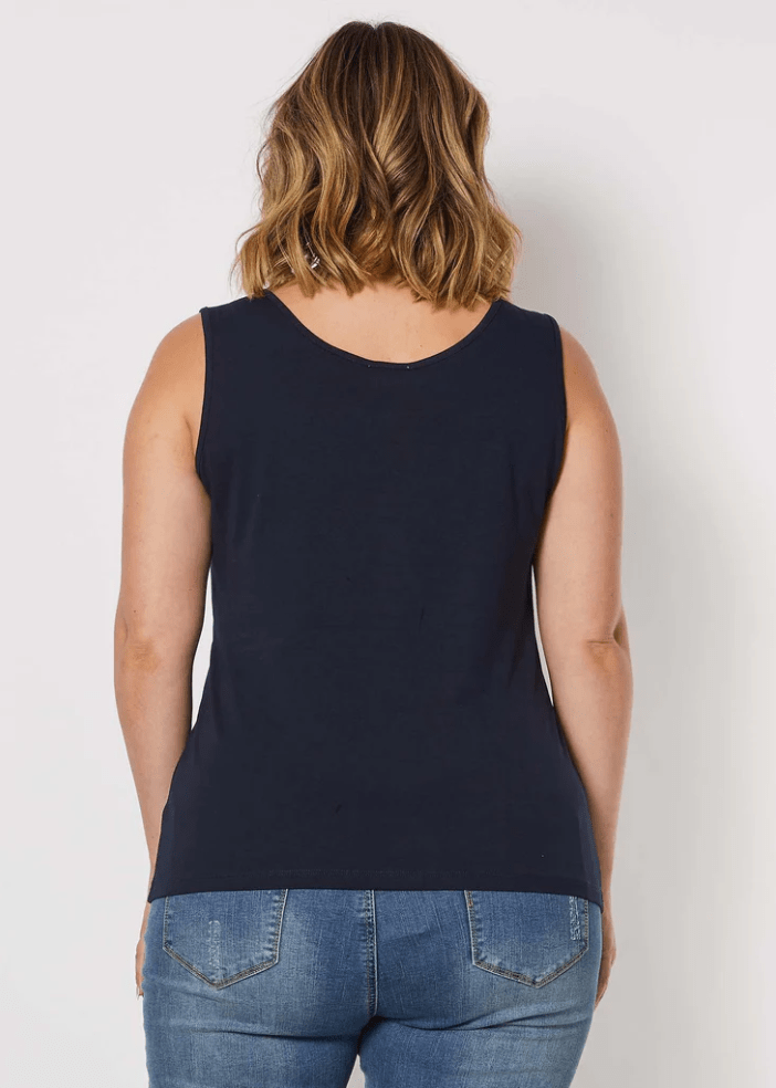 Basic Camisole - Navy - TZ6 - Pizazz BoutiqueThreadz