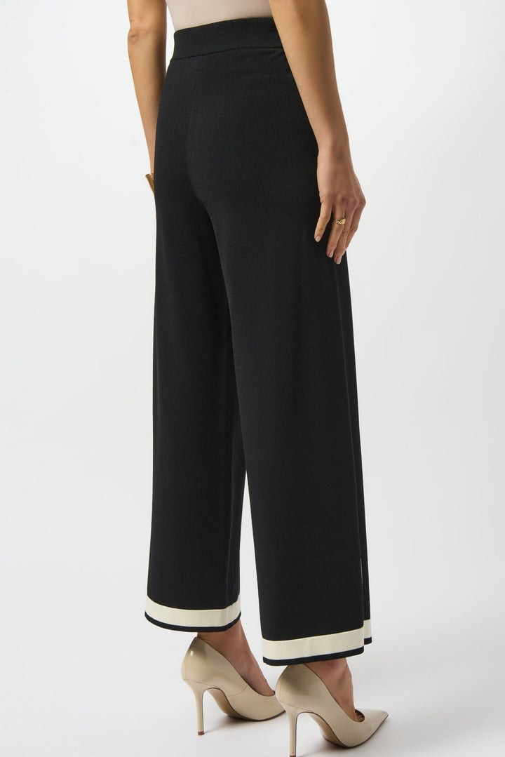 Block Knit Culotte Pants - Black - JR81 - Pizazz BoutiqueJoseph Ribkoff