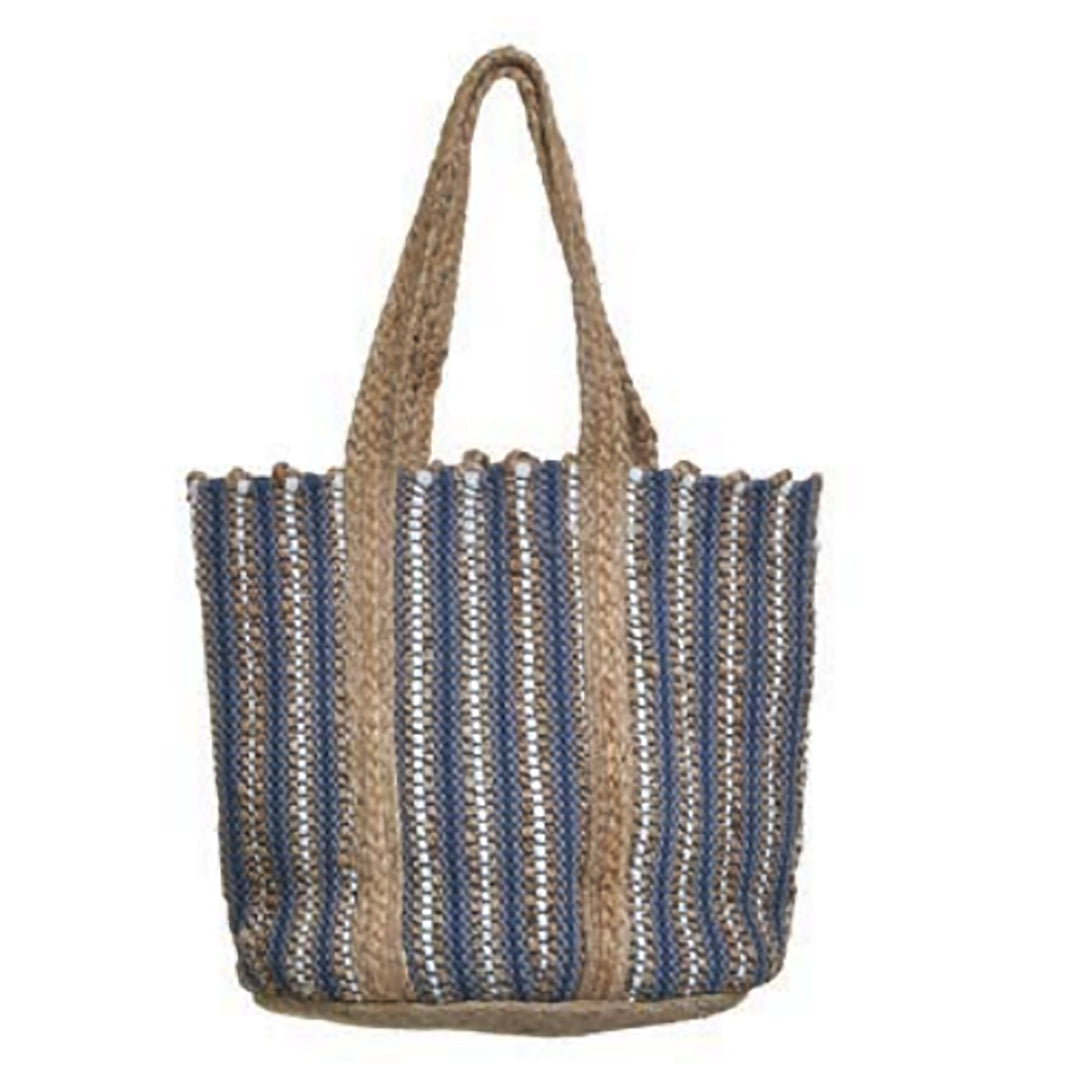 Blue Jute Bag by Ble Resort Collection, sold and shipped from Pizazz Boutique online women's clothes shops Australia