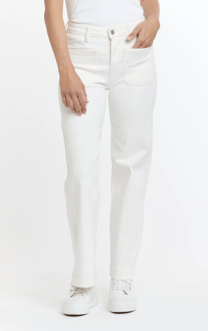 Bobbi Jeans - White - IS3 - Pizazz BoutiqueItalian Star