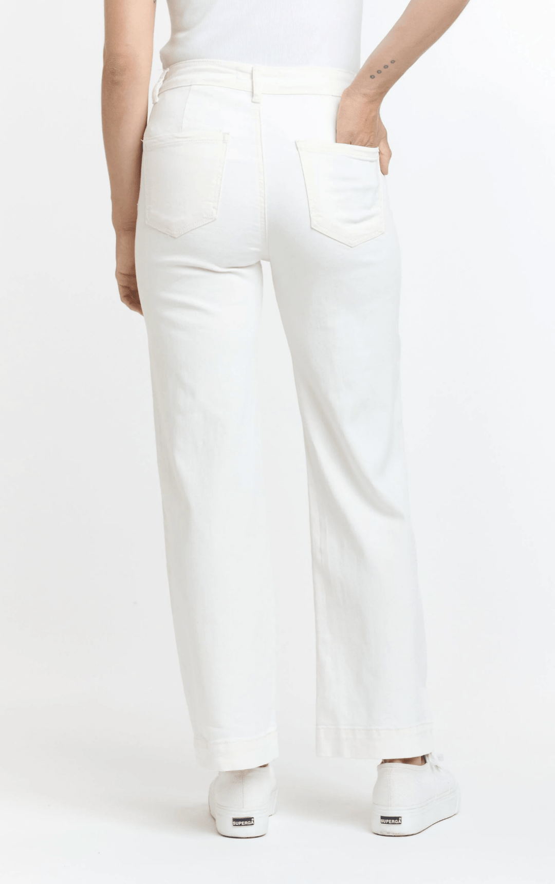 Bobbi Jeans - White - IS3 - Pizazz BoutiqueItalian Star