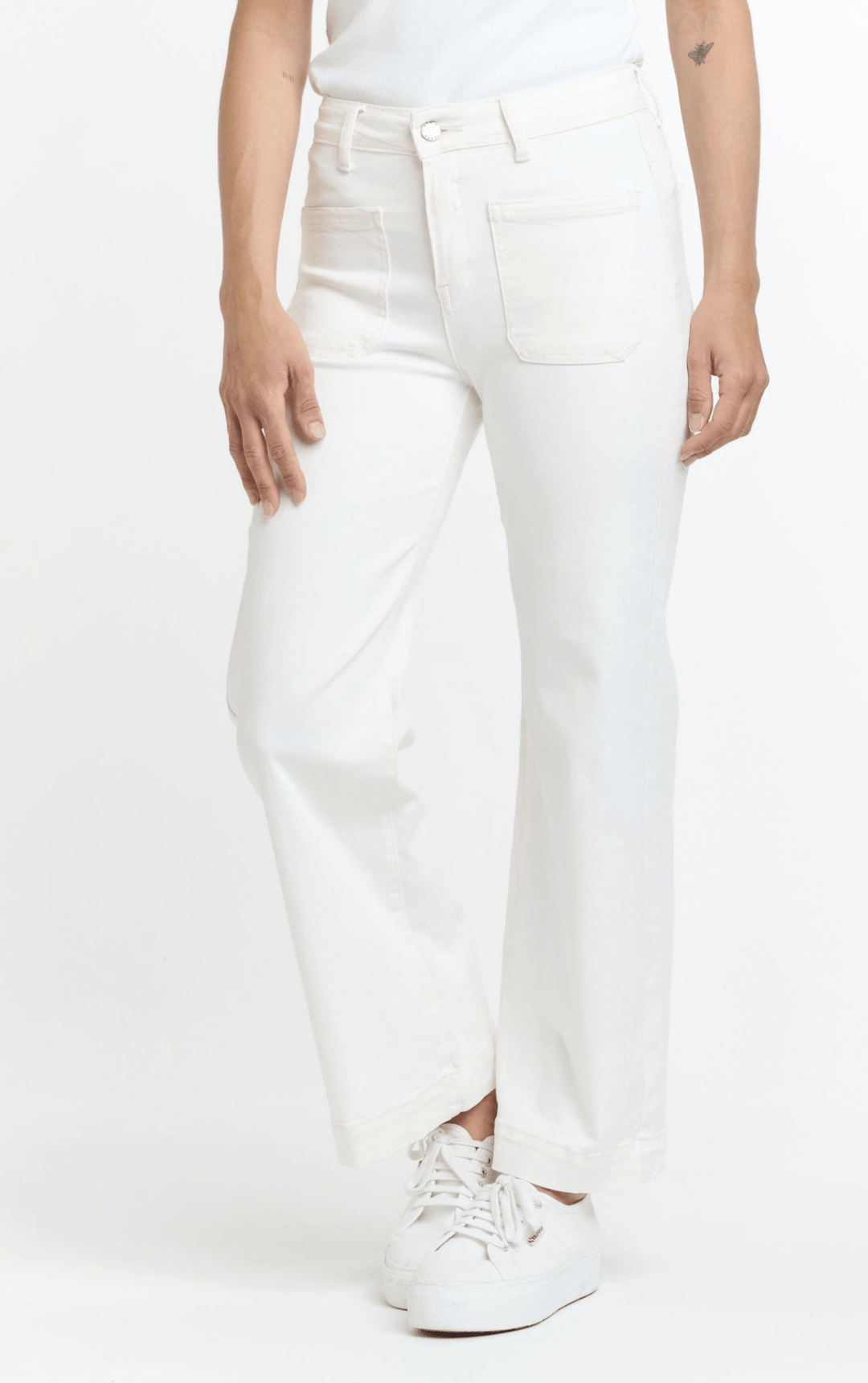 Bobbi Jeans - White - IS3 - Pizazz BoutiqueItalian Star