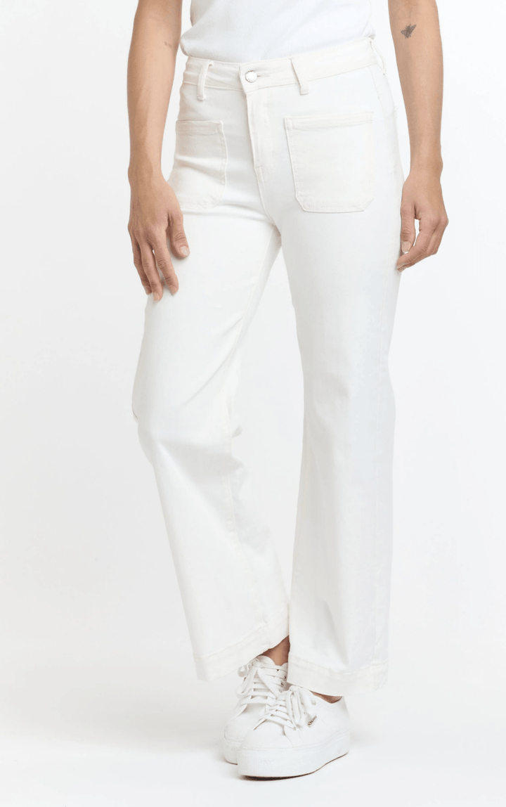 Bobbi Jeans - White - IS3 - Pizazz BoutiqueItalian Star