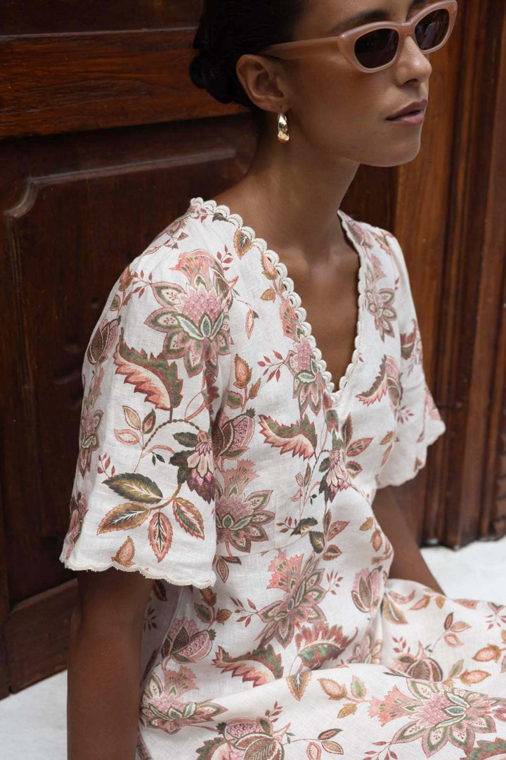 Bohemian Rose Midi Dress - Pizazz BoutiqueHumidity