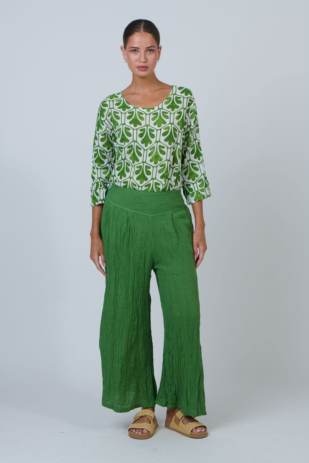 Bombora Pants - Meadow - N10 - Pizazz BoutiqueNamastai