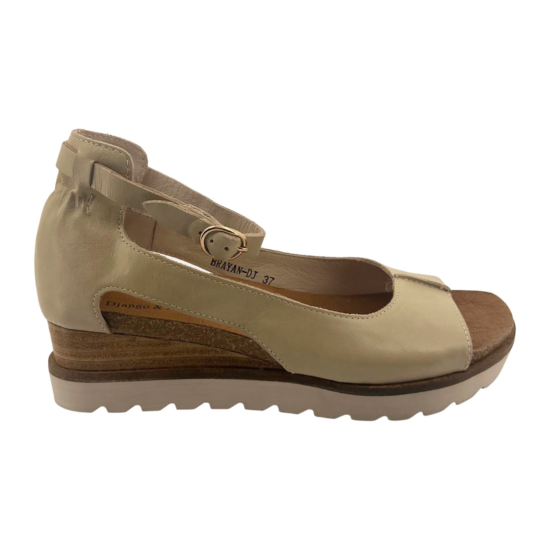 Brayan Wedge in almond by Django & Juliette, sold and shipped from Pizazz Boutique Nelson Bay 