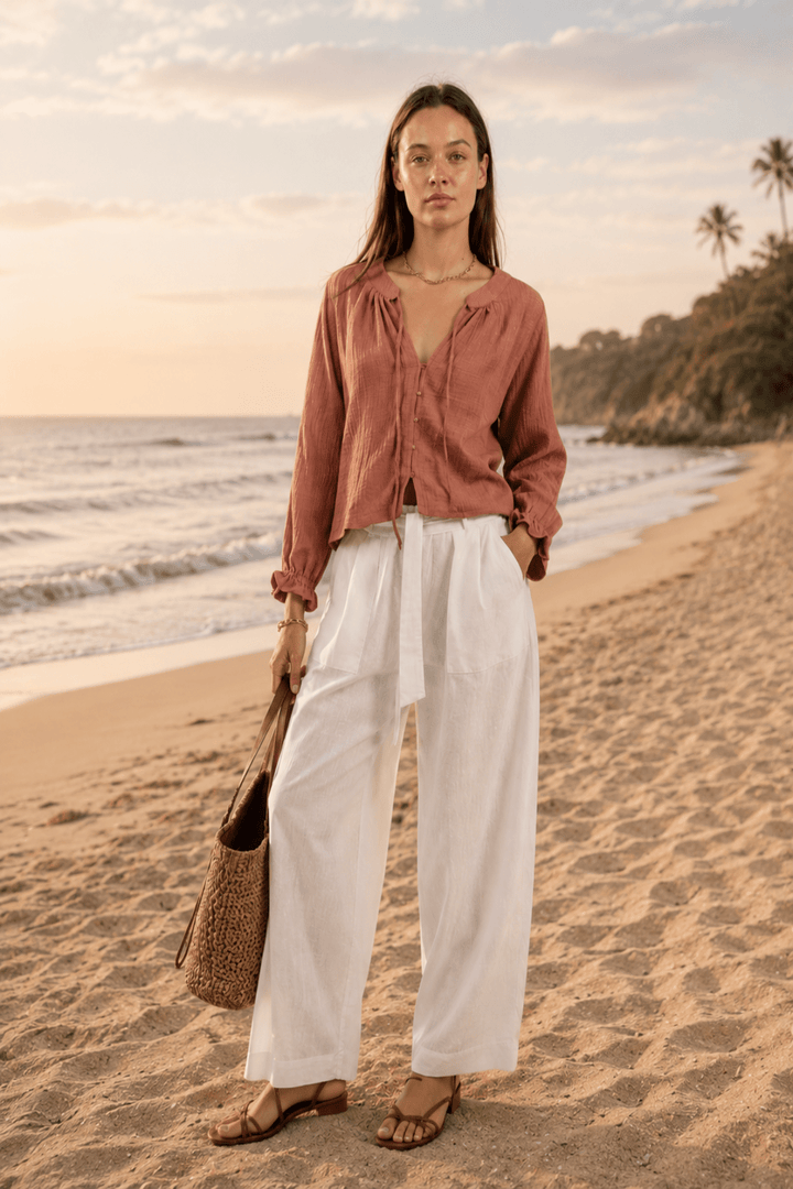 Byron Shirt - Papaya - CB77 - Pizazz BoutiqueCarbon The Label