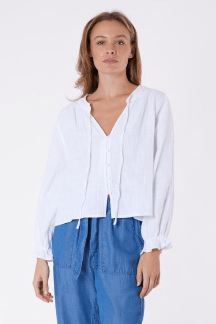 Byron Shirt - White - CB77 - Pizazz BoutiqueCarbon The Label