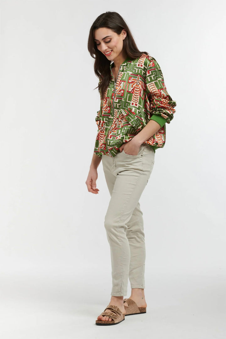 Cafe Jacket - Green - IS24 - Pizazz BoutiqueItalian Star