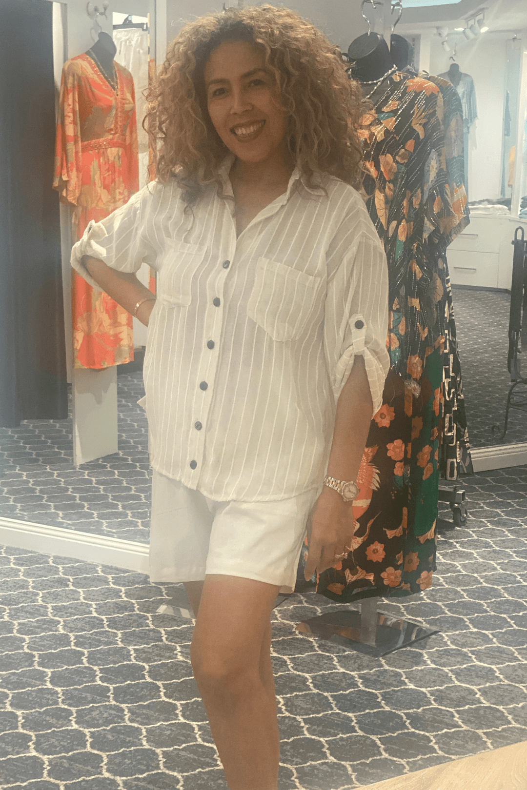 Caitlin Linen Shirt - Natural - CB40 - Pizazz BoutiqueCarbon The Label