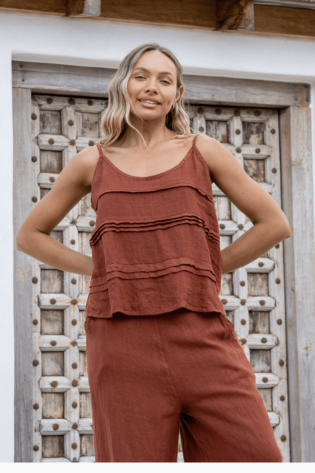 Caldo Singlet Top - Coco - FA7 - Pizazz BoutiqueFree Angel