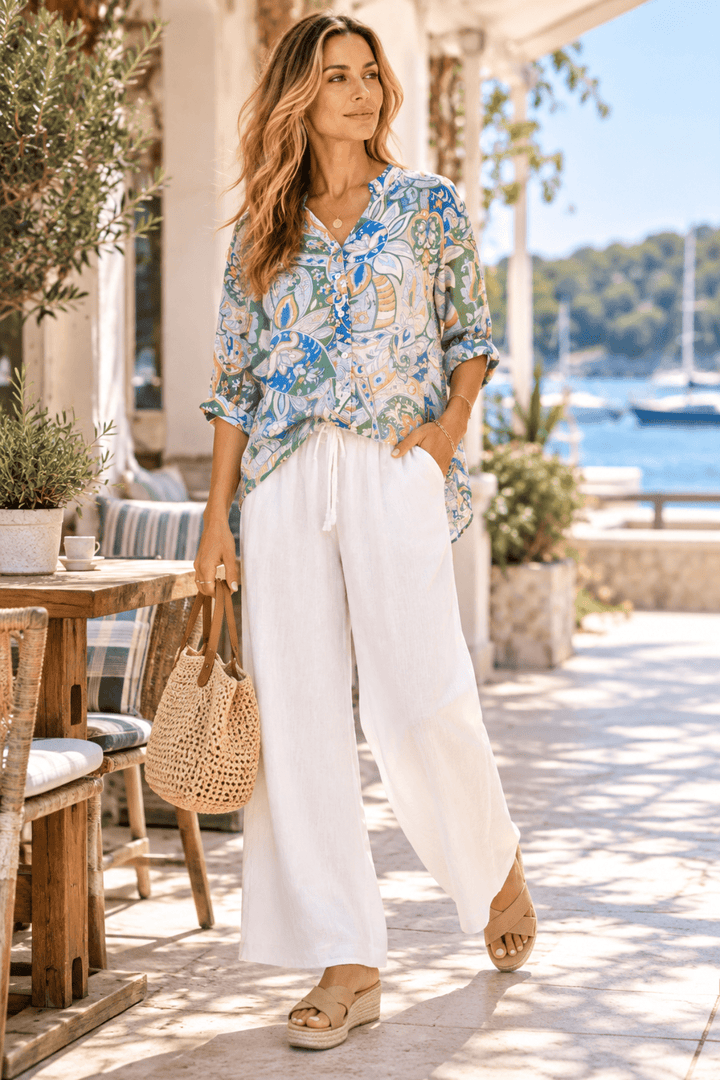 Calista Shirt - Pizazz BoutiqueCaroline Morgan