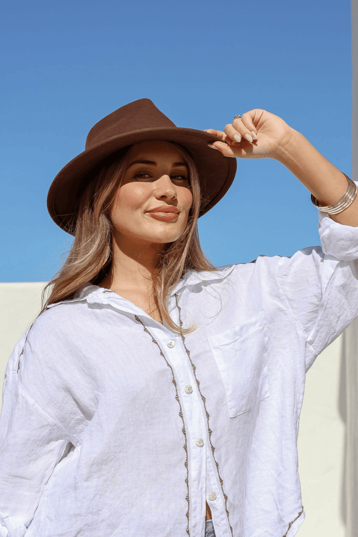 Calloway Hat - Chocolate - SU8 - Pizazz BoutiqueFree Angel