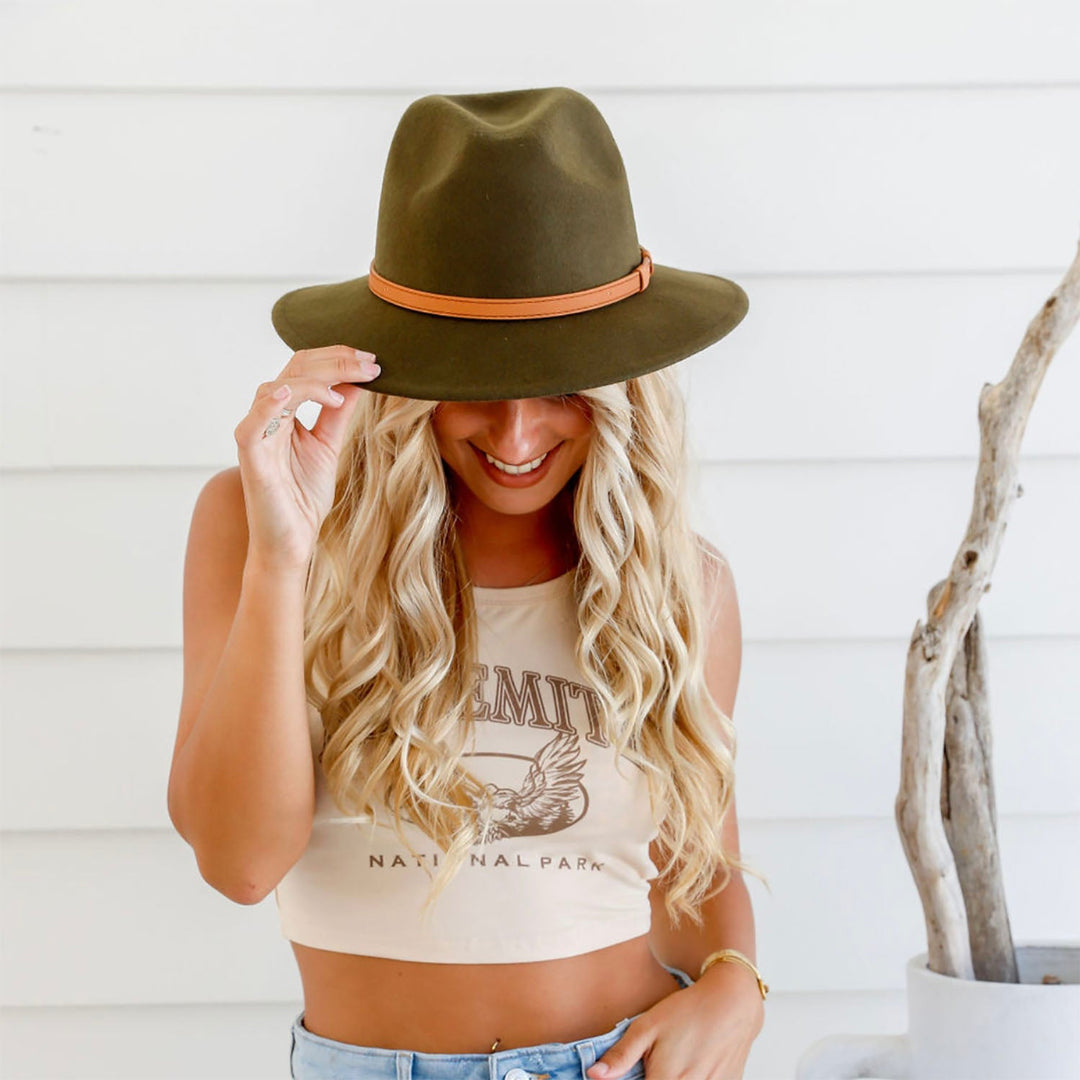 Calloway Hat - Khaki - SU8 - Pizazz BoutiqueFree Angel