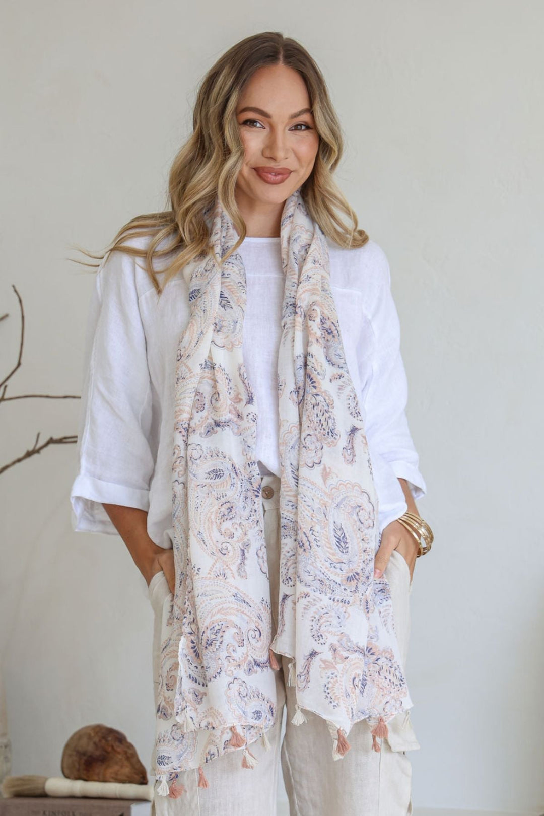 Camelia Scarf - Paisley - FR5 - Pizazz BoutiqueFree Spirit