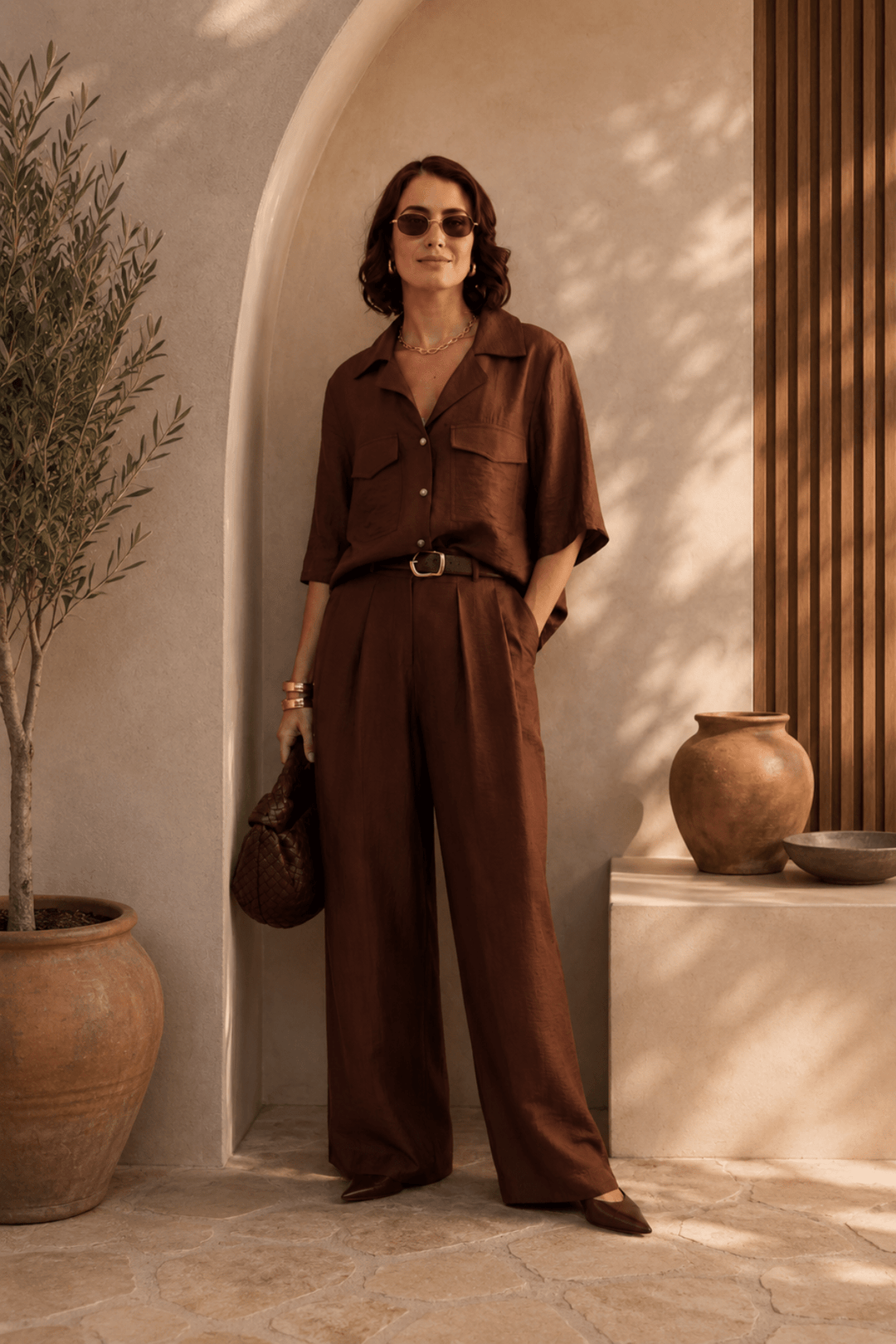 Camilla Shirt - Coffee - SS14 - Pizazz BoutiqueSee Saw