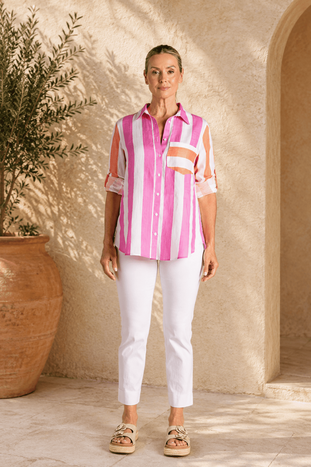 Candy Stripe Shirt - TT9 - Pizazz BoutiqueTwo-T's