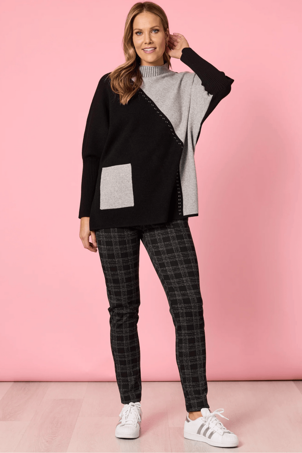 Cannes Spliced Knit - CL12 - Pizazz BoutiqueClarity