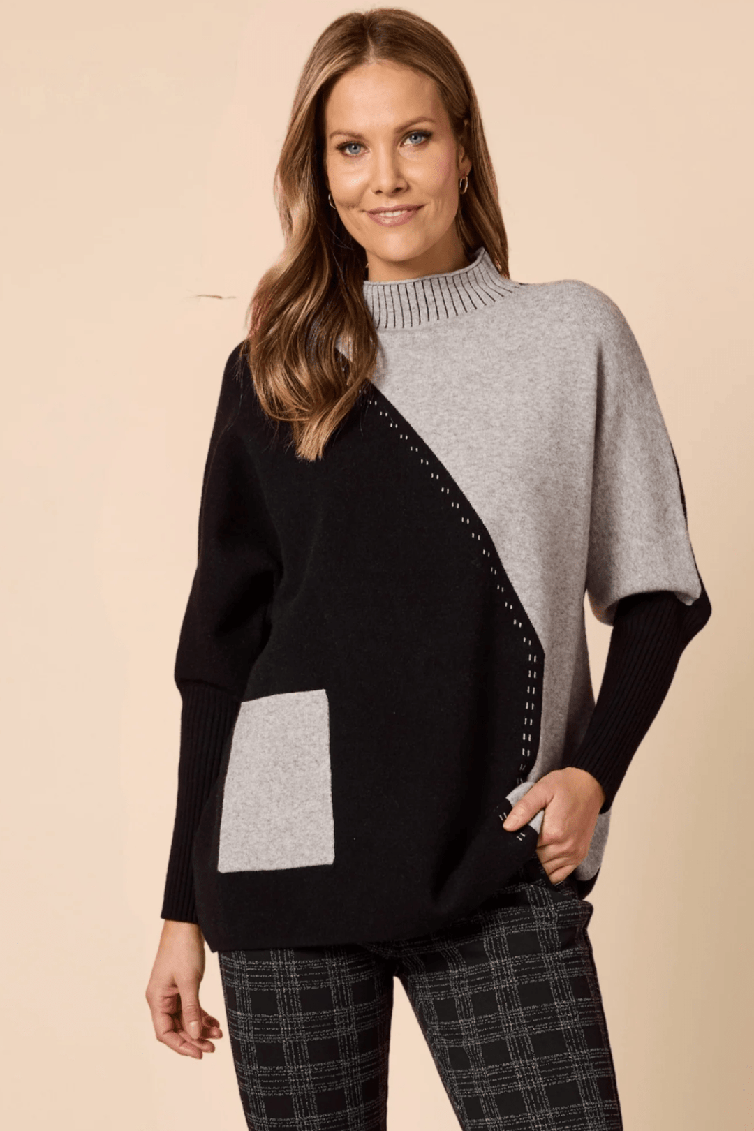 Cannes Spliced Knit - CL12 - Pizazz BoutiqueClarity