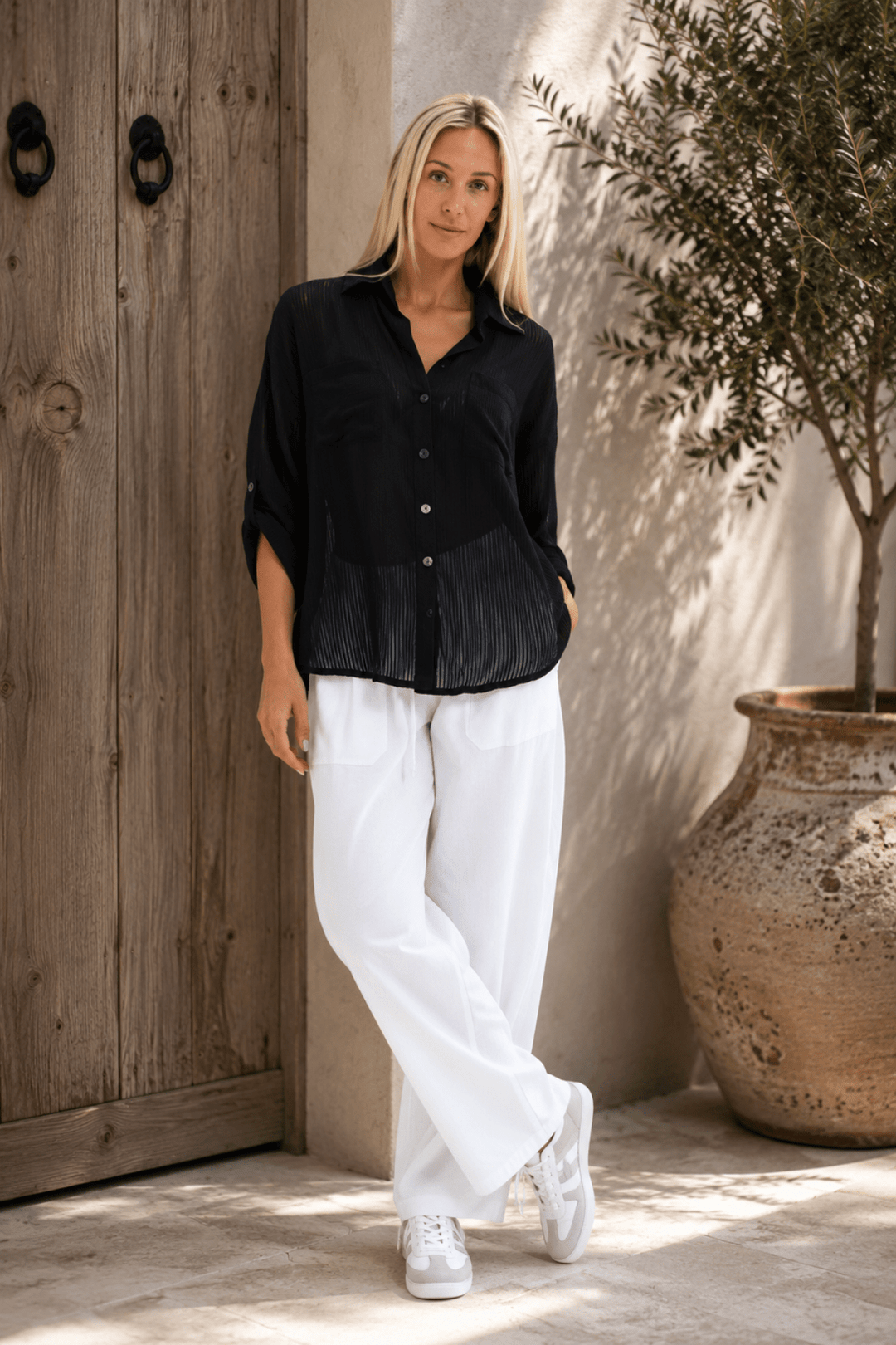 Carmen II Shirt - Black - CB81 - Pizazz BoutiqueCarbon The Label