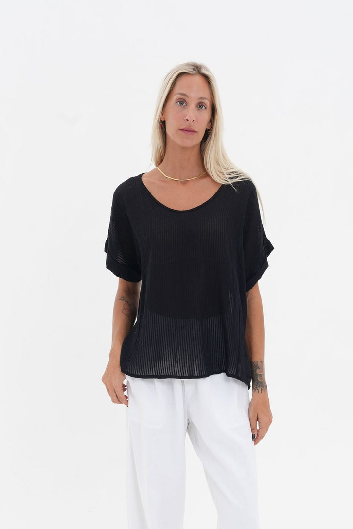 Carmen Top - Black - CB24 - Pizazz BoutiqueCarbon The Label