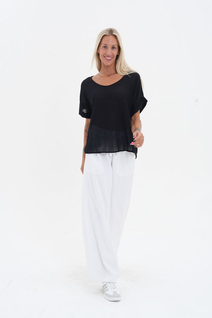 Carmen Top - Black - CB24 - Pizazz BoutiqueCarbon The Label